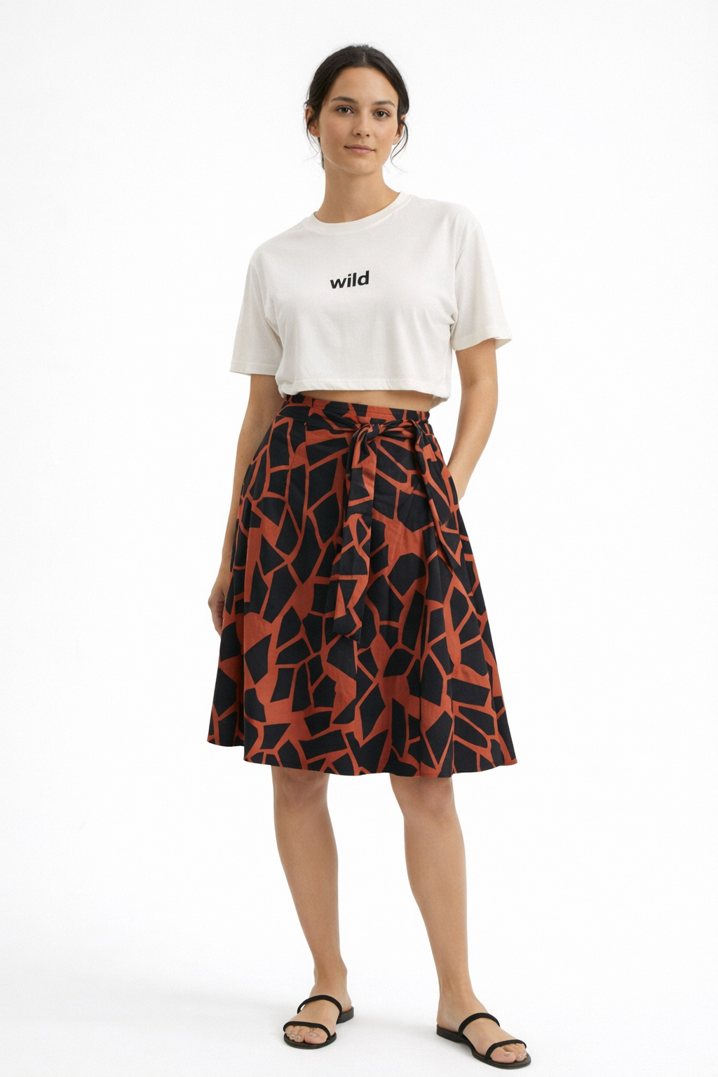 Pieces of the Earth Kora Skirt Salmon