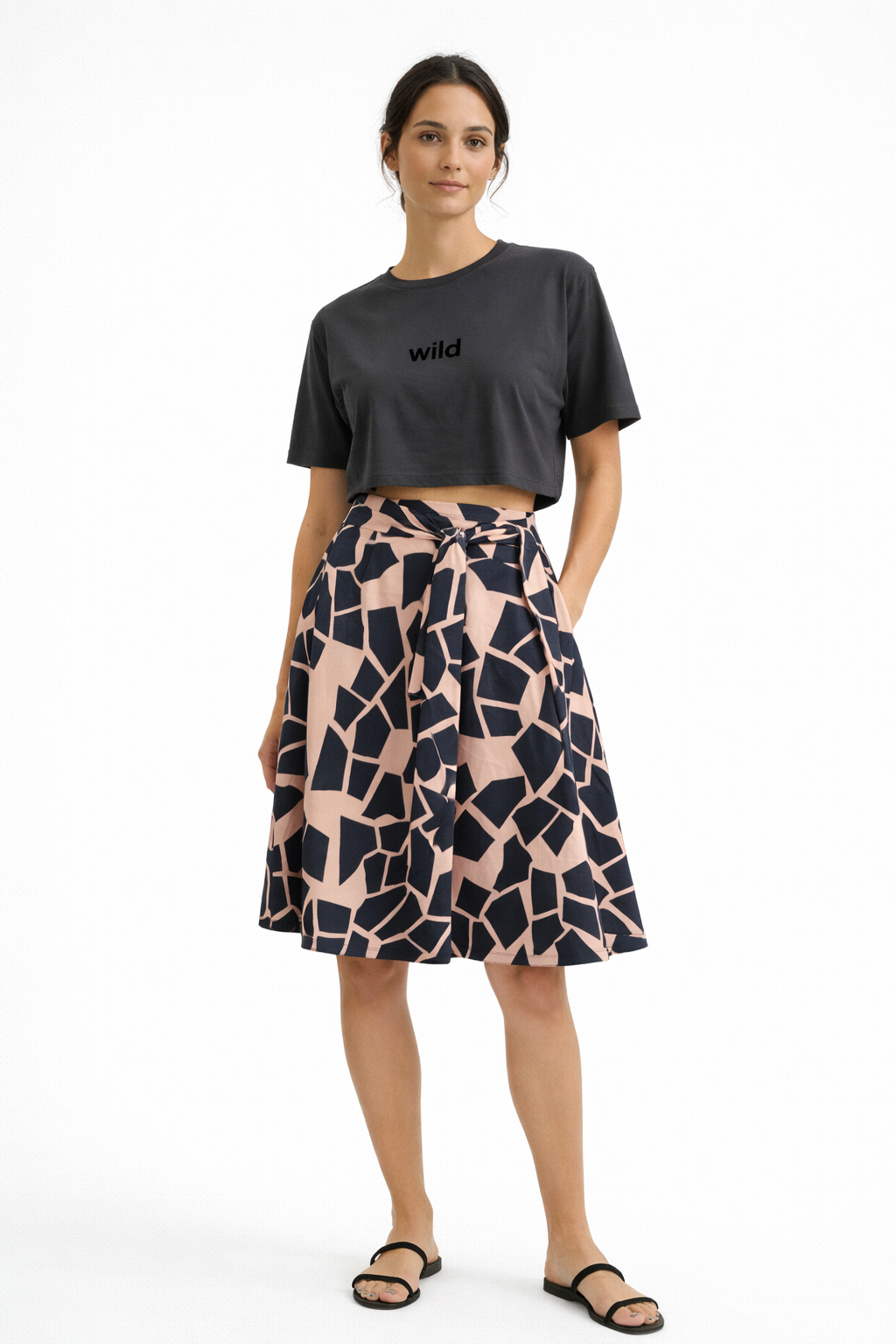 Pieces of the Earth Kora Skirt Salmon