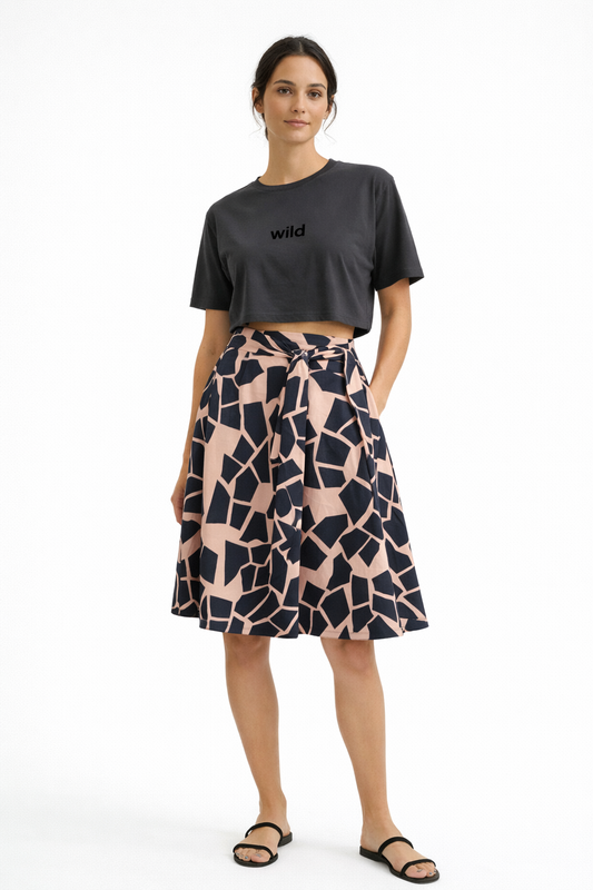 Pieces of the Earth Kora Skirt Salmon