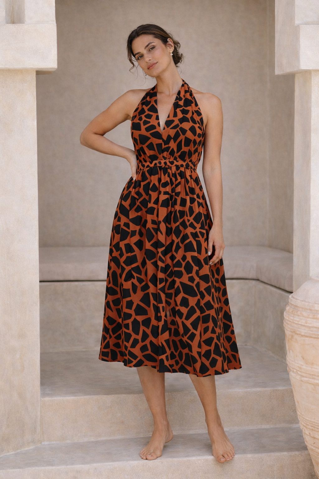 Pieces of the Earth Rhea Dress - Red