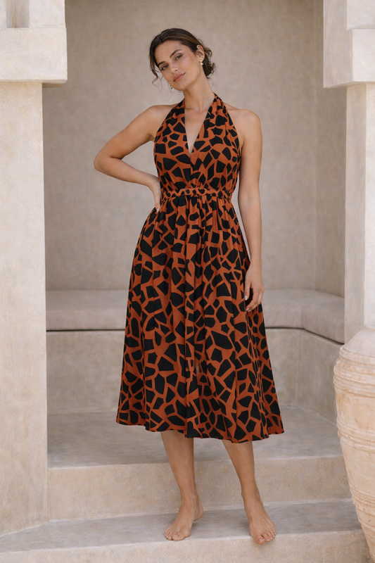 Pieces of the Earth Rhea Dress - Red