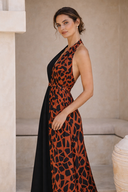 Pieces of the Earth Eclipse Maxi Dress - Red