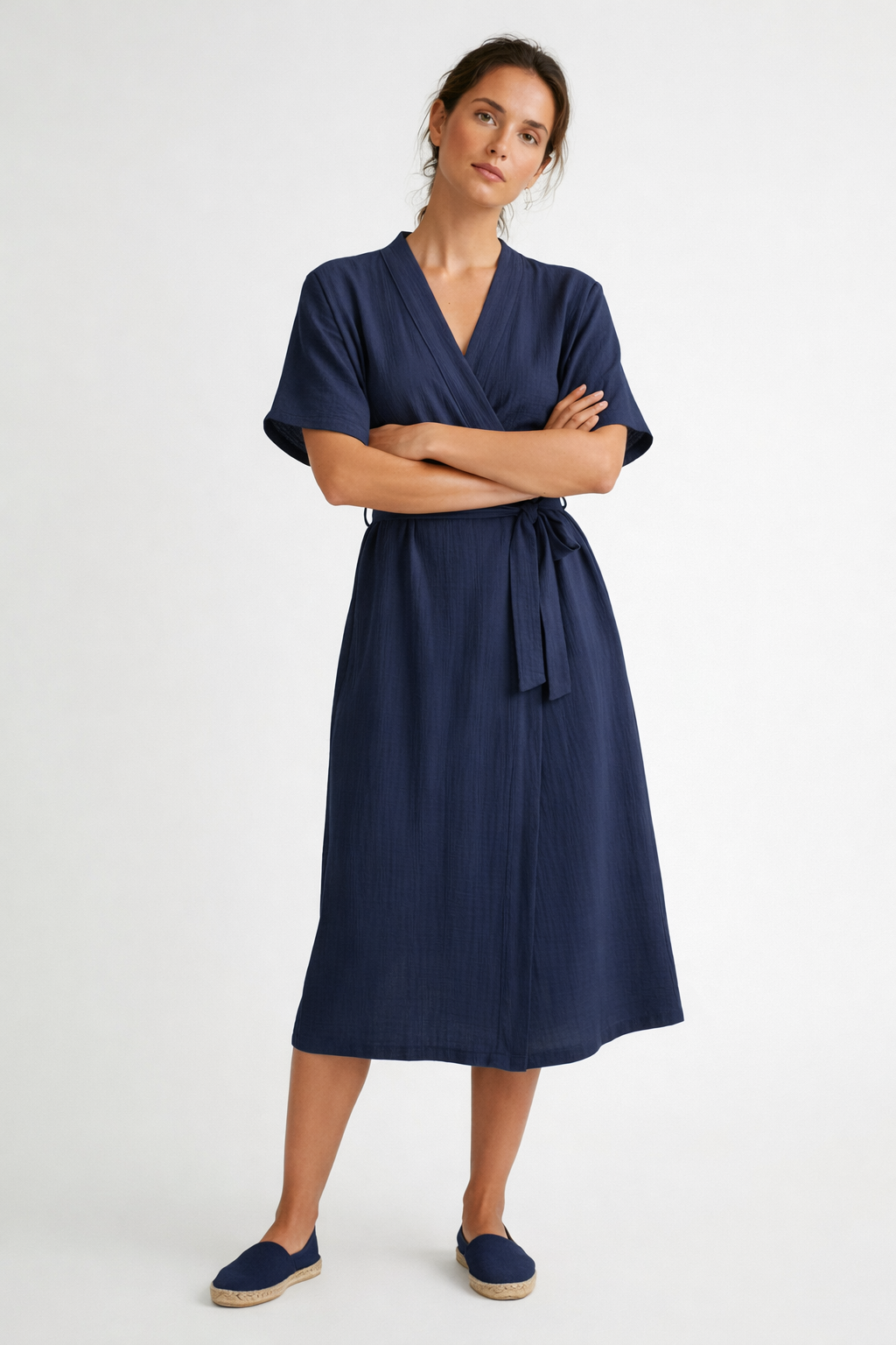 Blue Terra Wrap Dress