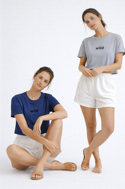 Wild Crop Tee - Sports Grey