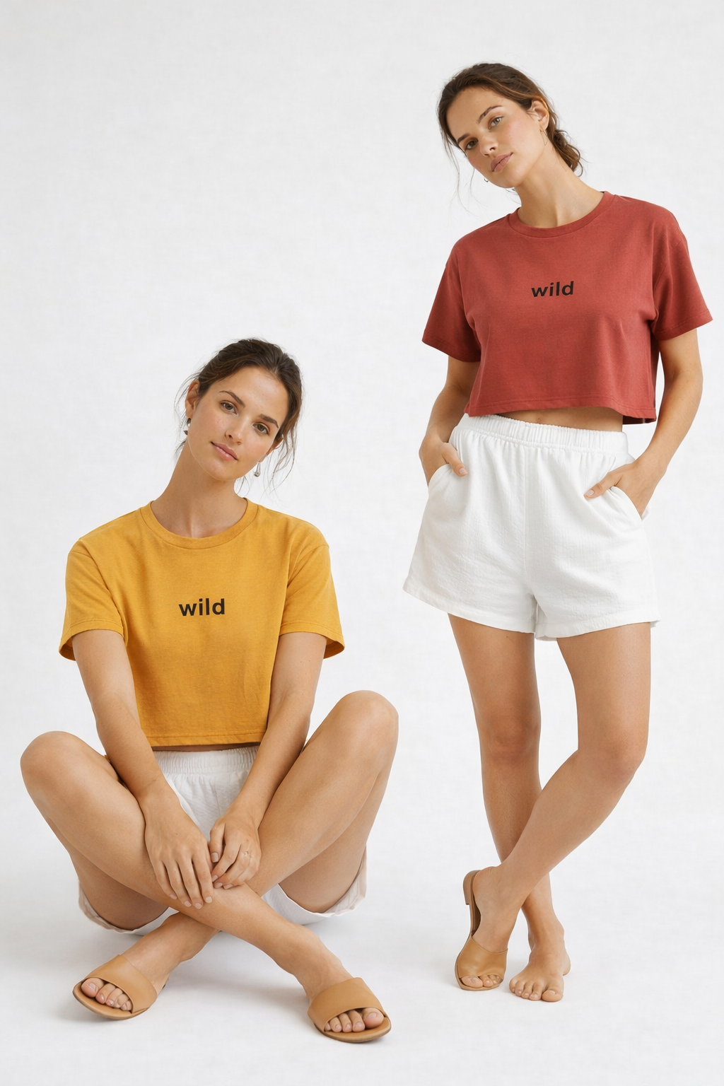 Wild Crop Tee - Burnt Sienna