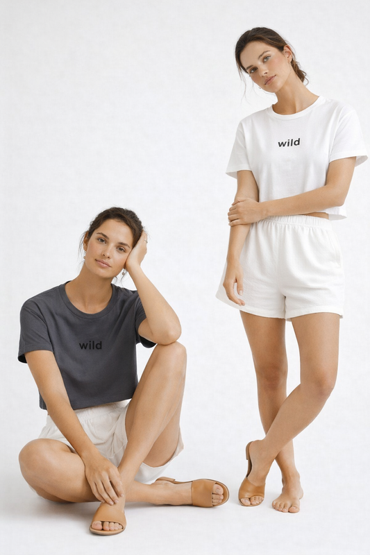Wild Crop Tee - White
