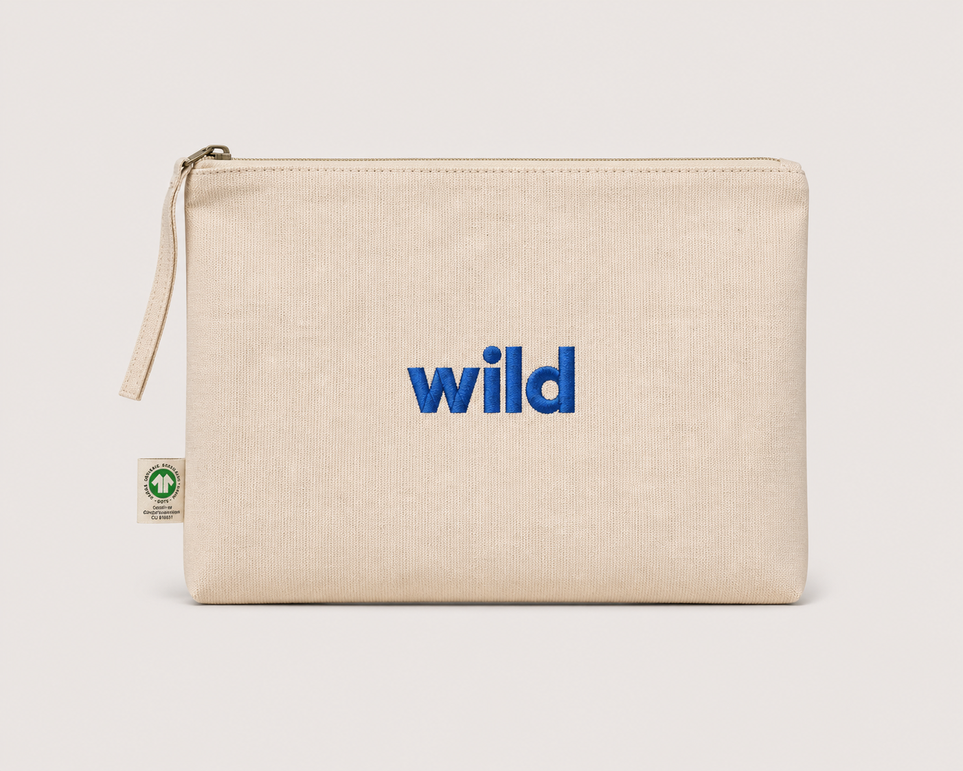 Wild Organic Cotton Pouch - Blue