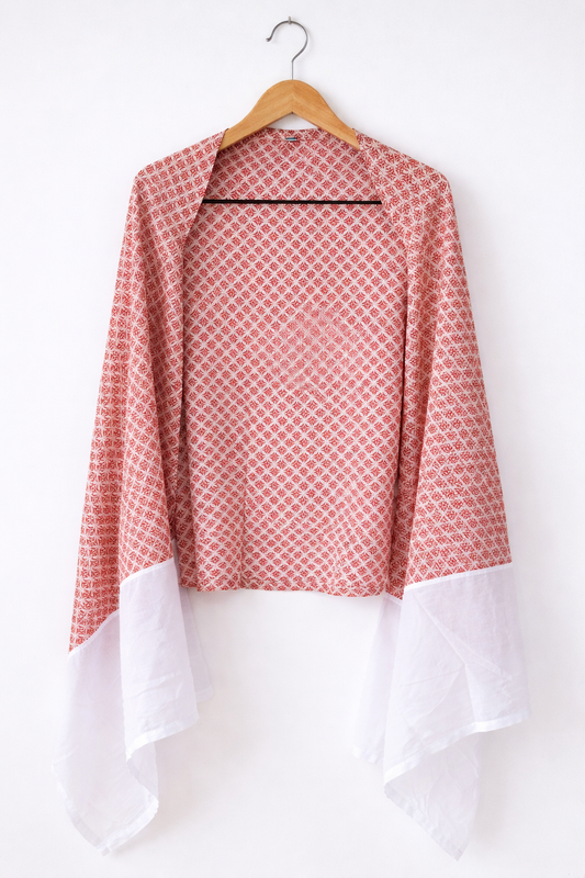 Firelight Petals Selene Shawl