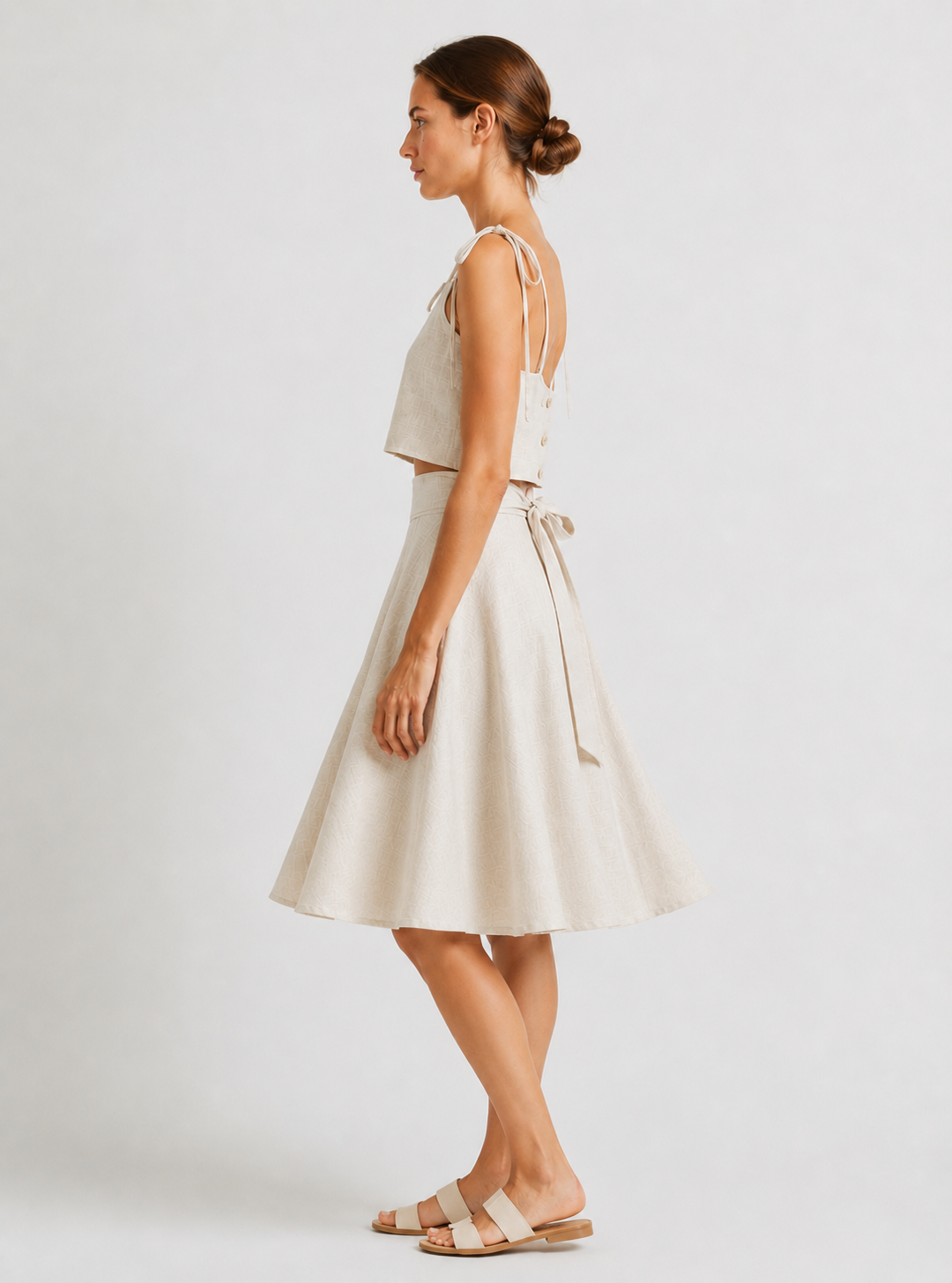 Kyma Linen Set - Natural