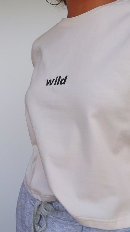 Wild Crop Tee - Retro White