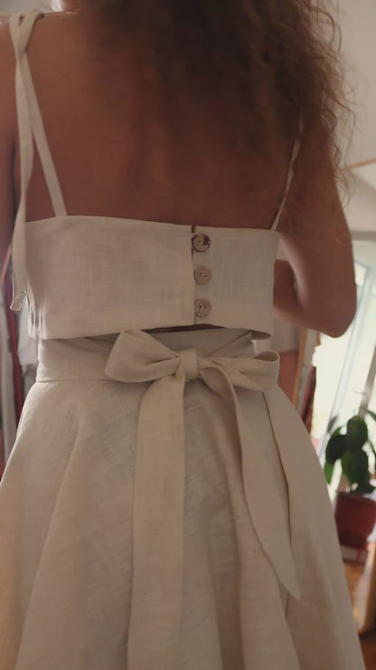 Kyma Linen Set - Natural