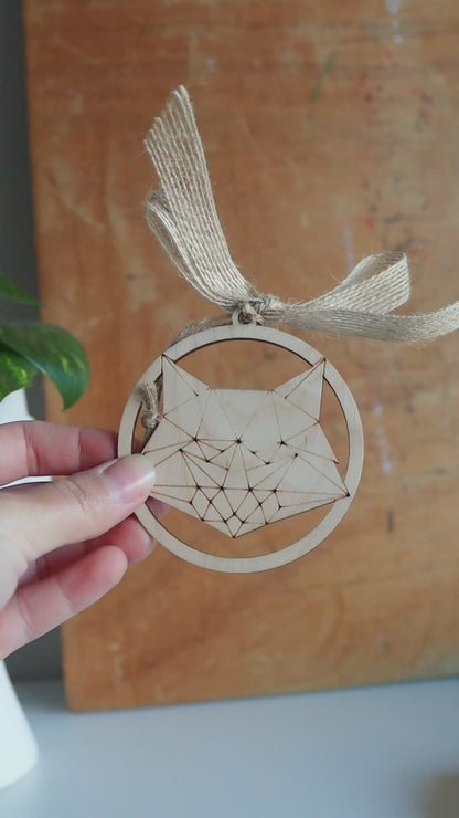 Wooden Christmas Decorations - Fox