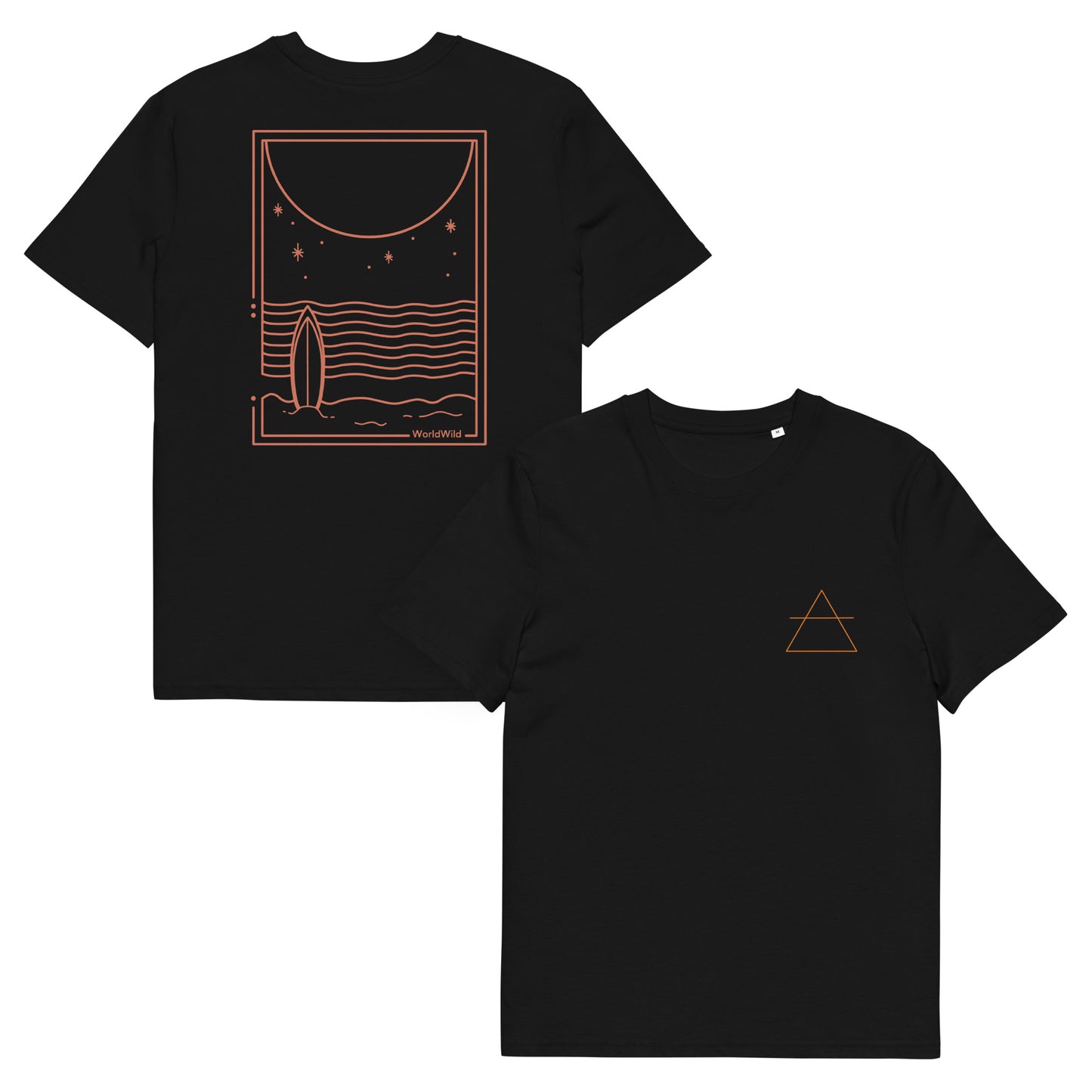 Surfing Through Life - Black Tee