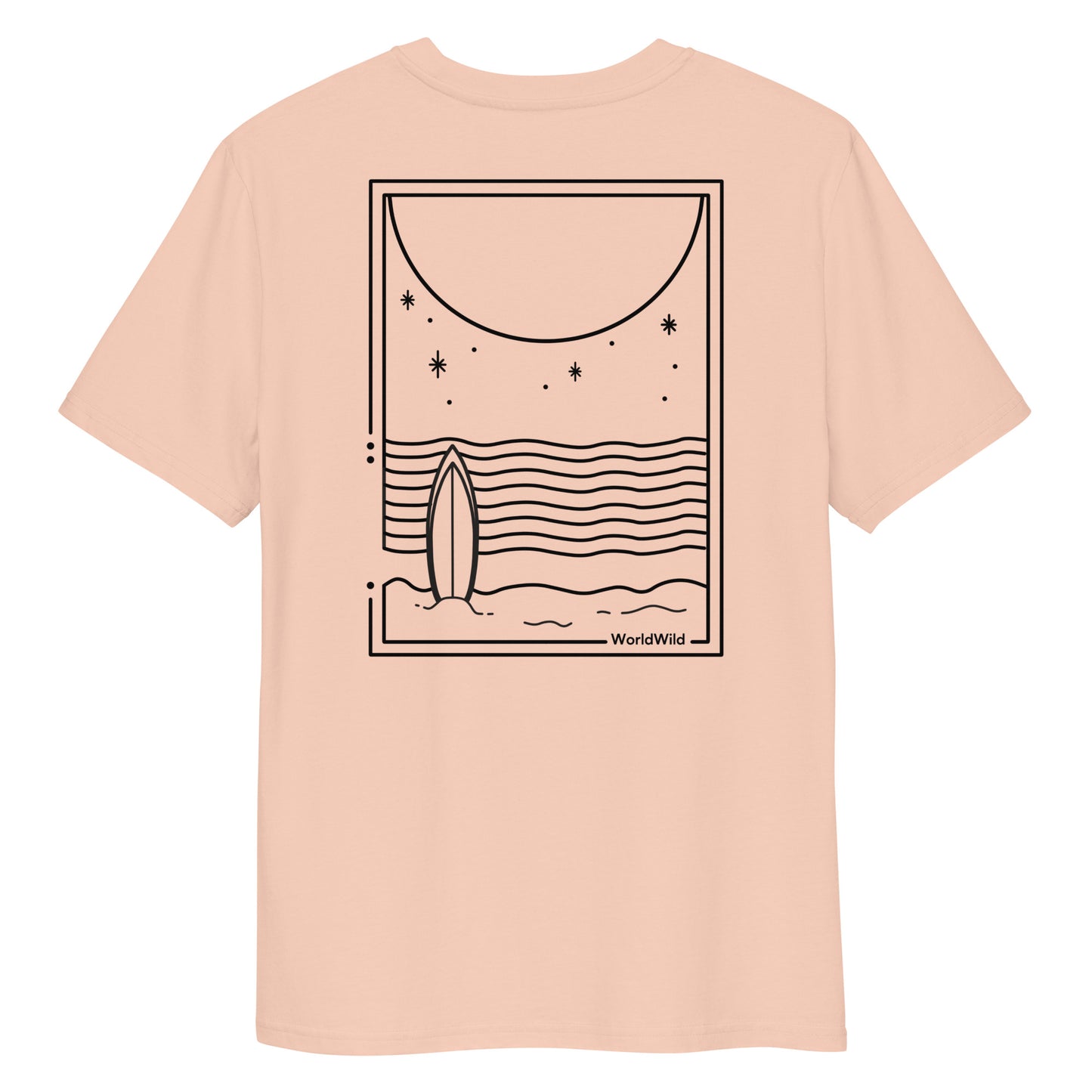 Surfing Through Life - Fresh Peach Tee