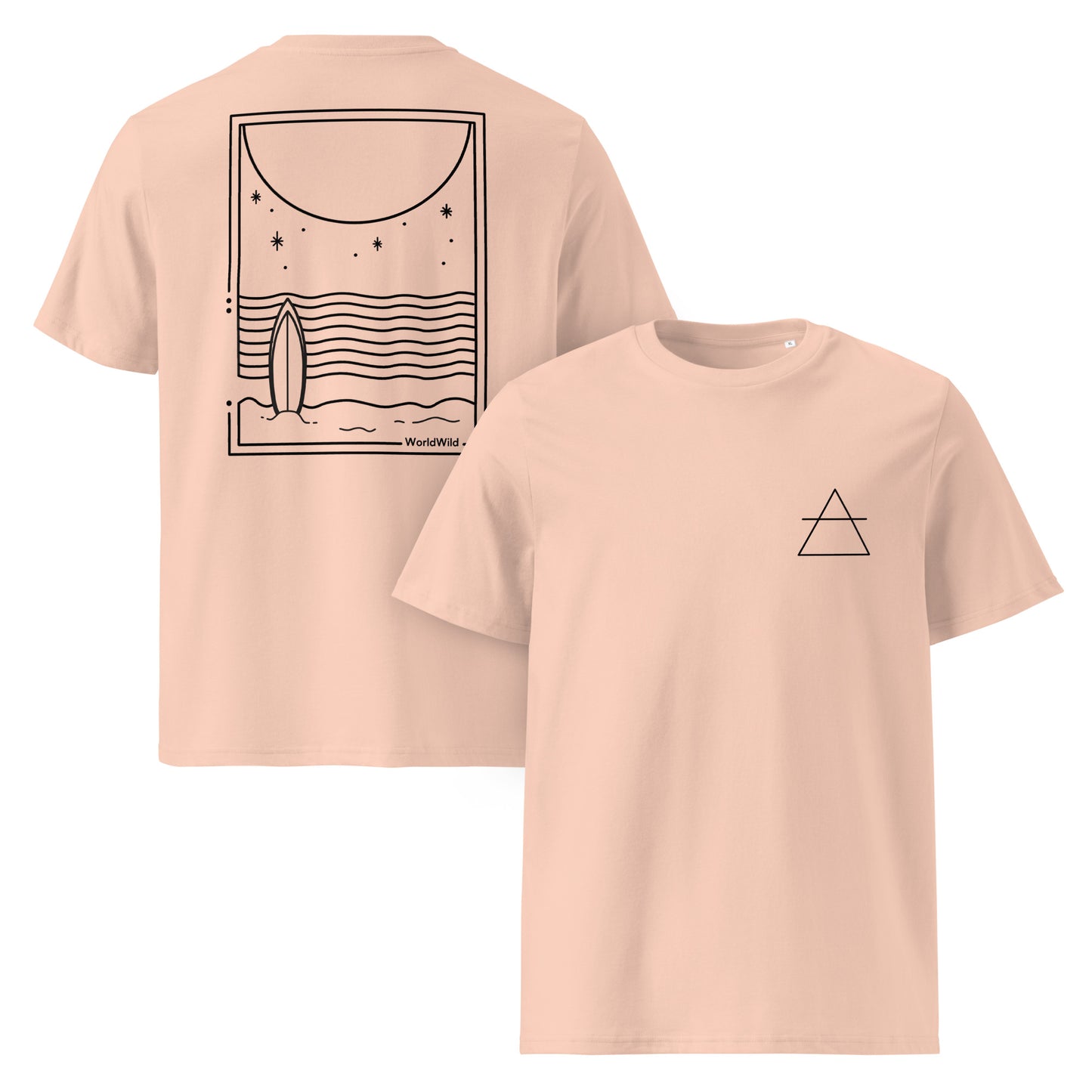 Surfing Through Life - Fresh Peach Tee